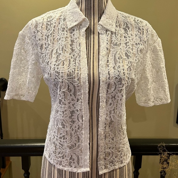 EXPRESS Lace Blouse/Top - Picture 2 of 3